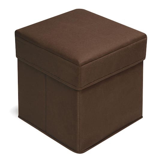 Badger Basket Brown Folding Storage Seat